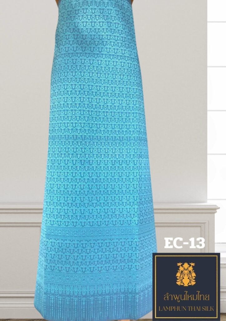 ผ้าไหมยกดอก ยกเล็กไม่มีเสื้อ EC-13