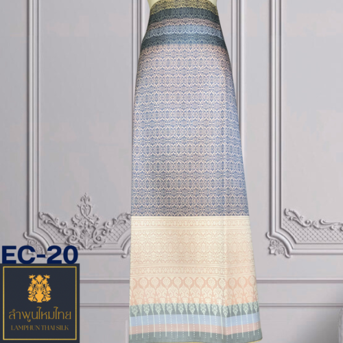 ผ้าไหมยกดอก ยกเล็กไม่มีเสื้อ EC-20