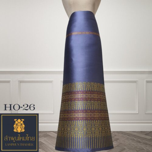 ผ้าไหมยกดอก ซิ่นล้านนาไม่มีเสื้อ HO-26