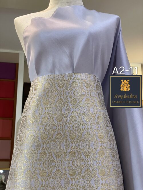 ผ้าไหมยกดอกลำพูน ยกใหญ่ลำพูนไหมไทย A2-11 - Image 3