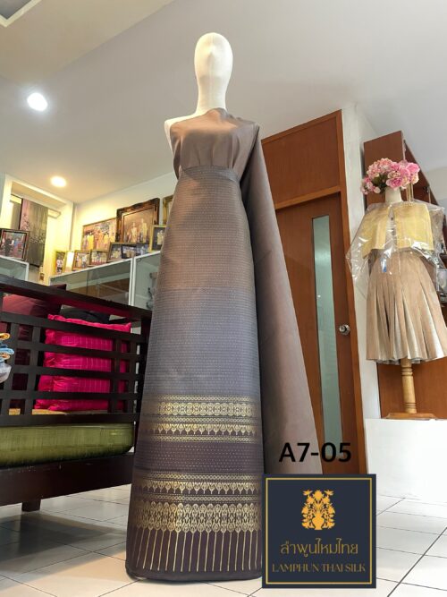 ผ้ายกใหญ่ไล่สี A7-05 - Image 3