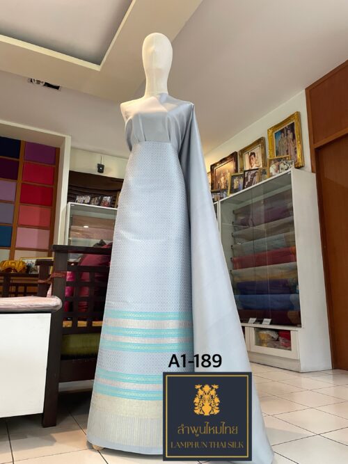 ผ้าไหมยกดอกลำพูน ยกใหญ่คละ A1-189 - Image 2