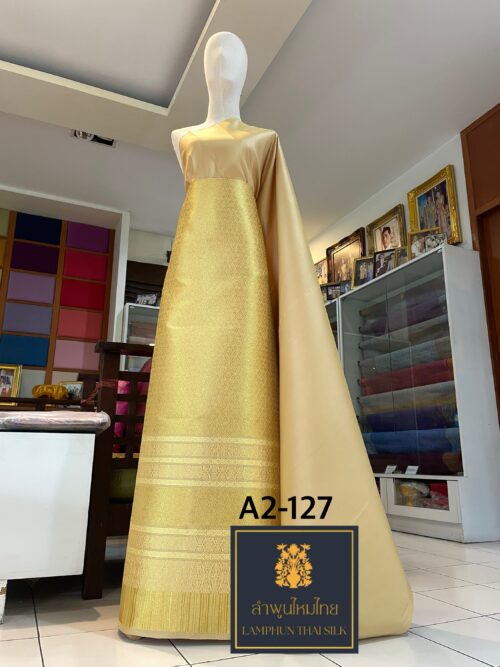 ผ้าไหมยกดอกลำพูน ยกใหญ่ลำพูนไหมไทย A2-127 - Image 2
