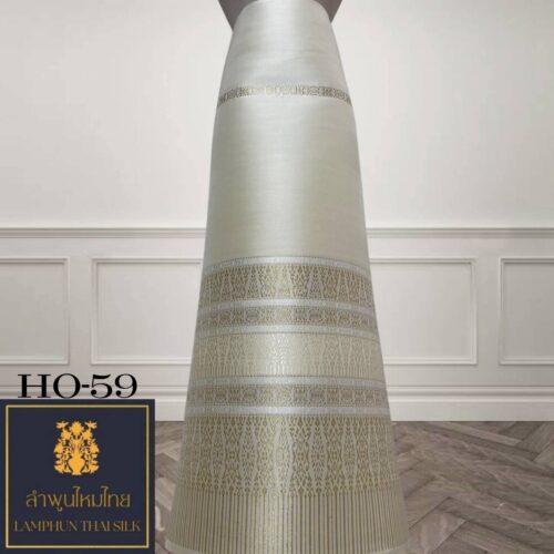 ผ้าไหมยกดอก ซิ่นล้านนาไม่มีเสื้อ HO-59 - Image 3