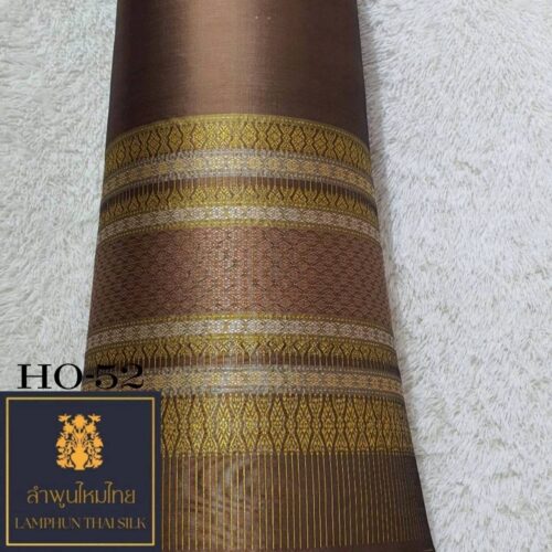 ผ้าไหมยกดอก ซิ่นล้านนาไม่มีเสื้อ HO-52 - Image 3