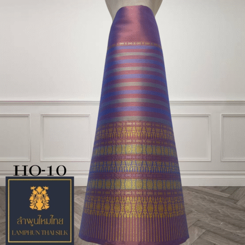 ผ้าไหมยกดอก ซิ่นล้านนาไม่มีเสื้อ HO-10