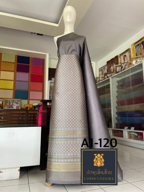 ผ้าไหมยกดอกลำพูน ยกใหญ่คละ A1-120 - Image 5