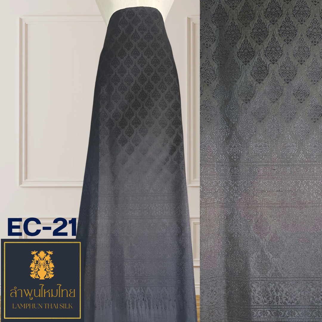 ผ้าไหมยกดอก ยกเล็กไม่มีเสื้อ EC-21