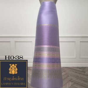 ผ้าไหมยกดอก ซิ่นล้านนาไม่มีเสื้อ HO-38