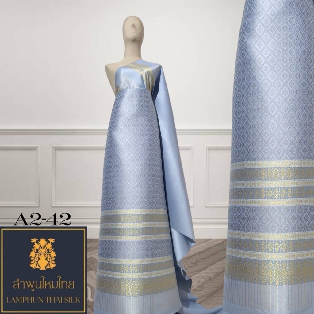 ผ้าไหมยกดอก ยกใหญ่ลำพูนไหมไทย A2-42