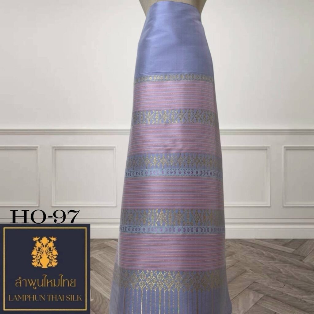 ผ้าไหมยกดอก ซิ่นล้านนาไม่มีเสื้อ HO-97