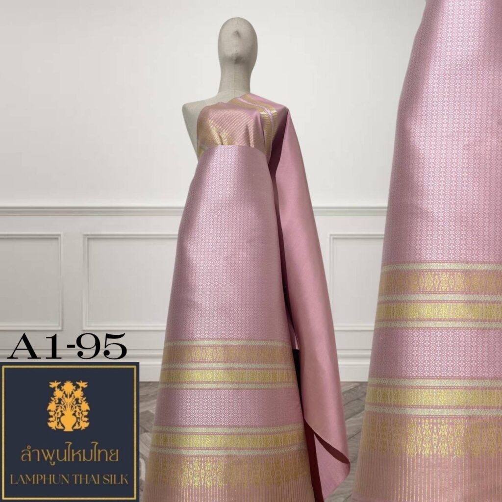 ผ้าไหมยกดอก ยกใหญ่ A1-95
