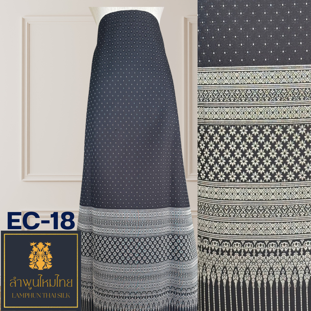 ผ้าไหมยกดอก ยกเล็กไม่มีเสื้อ EC-18
